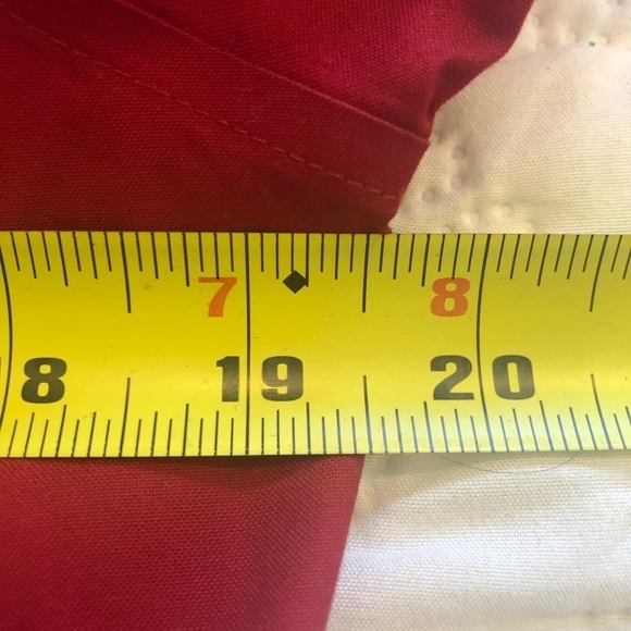 CHICO’S / no iron/ size 1/ button down/ red / Long sleeve - Picture 9 of 10